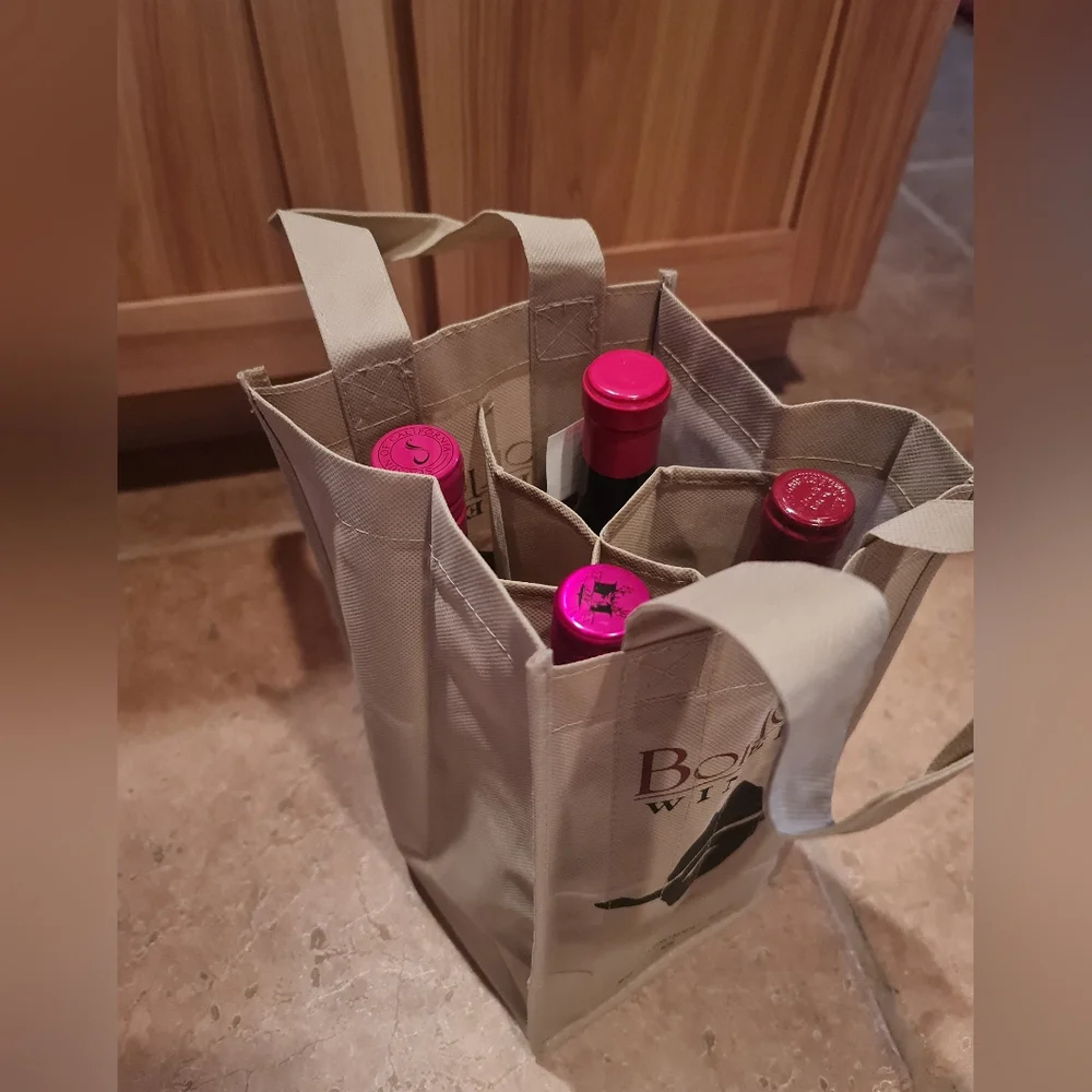 California Winery Tote Bags set of 3 Great for Picnics Travel Gift-Giving EUC
